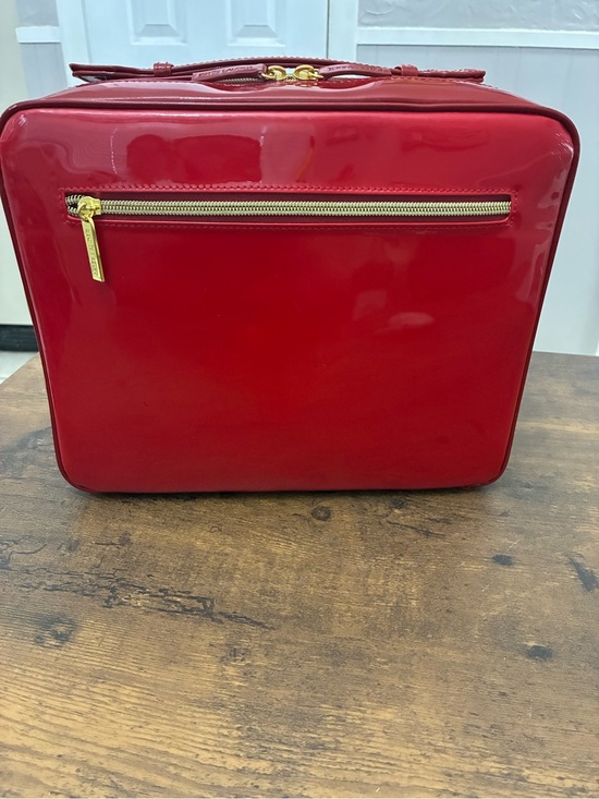 Estee Lauder Handbags - Estée Lauder Red Cosmetic Travel Bag